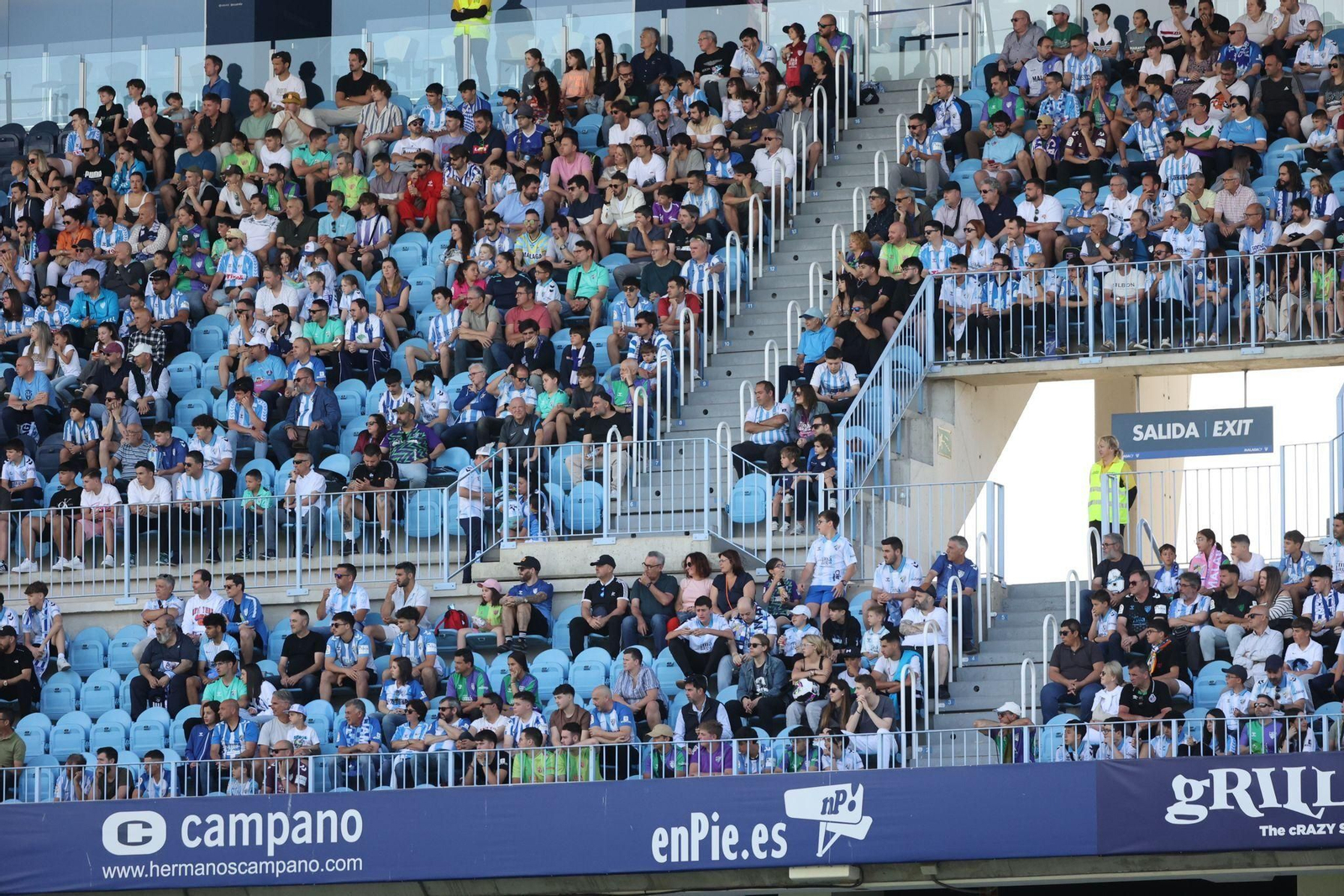 Búscate en el Málaga CF - Mérida en las gradas de La Rosaleda