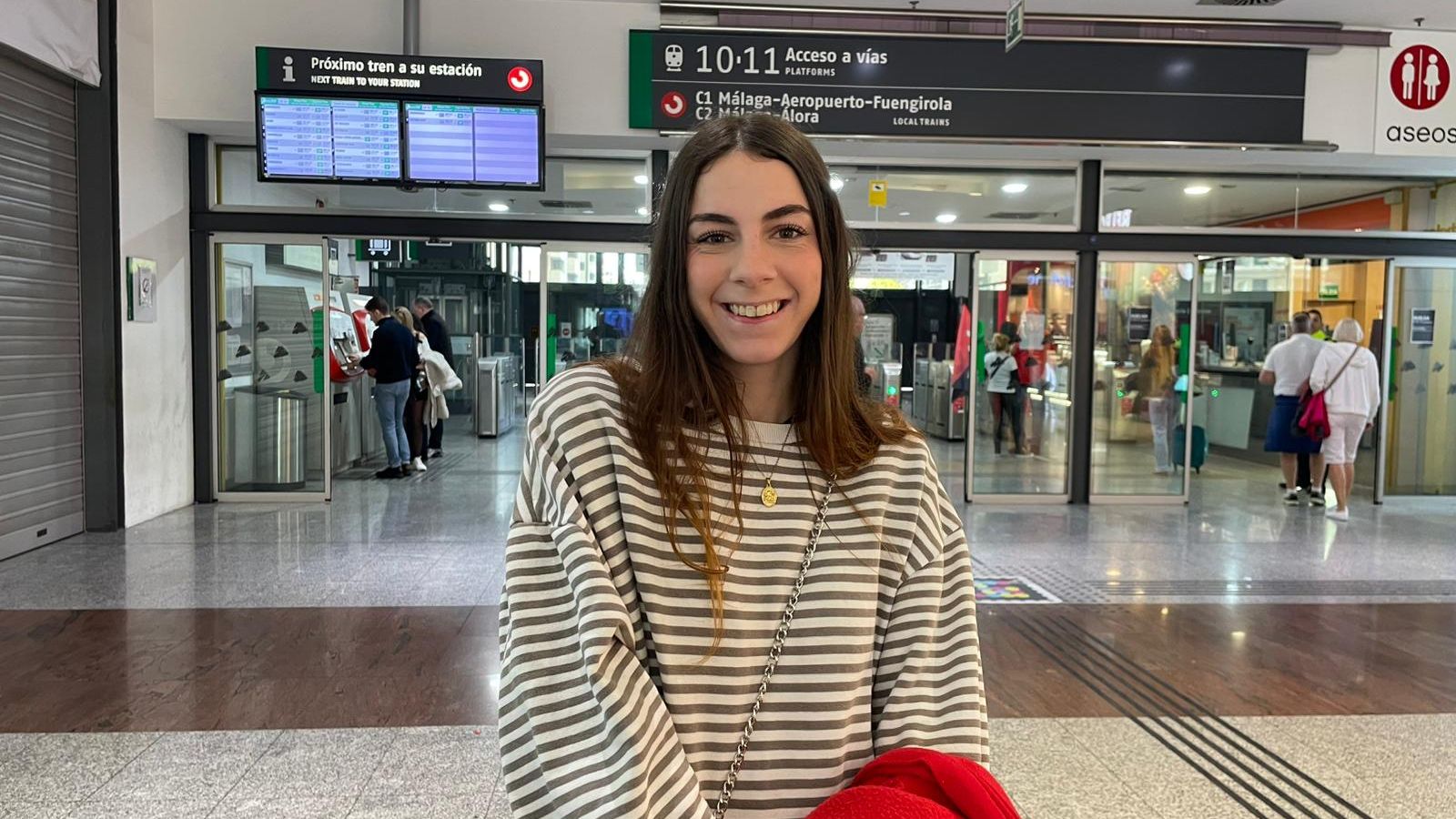 Paula Fiorellino, usuaria de Cercanías