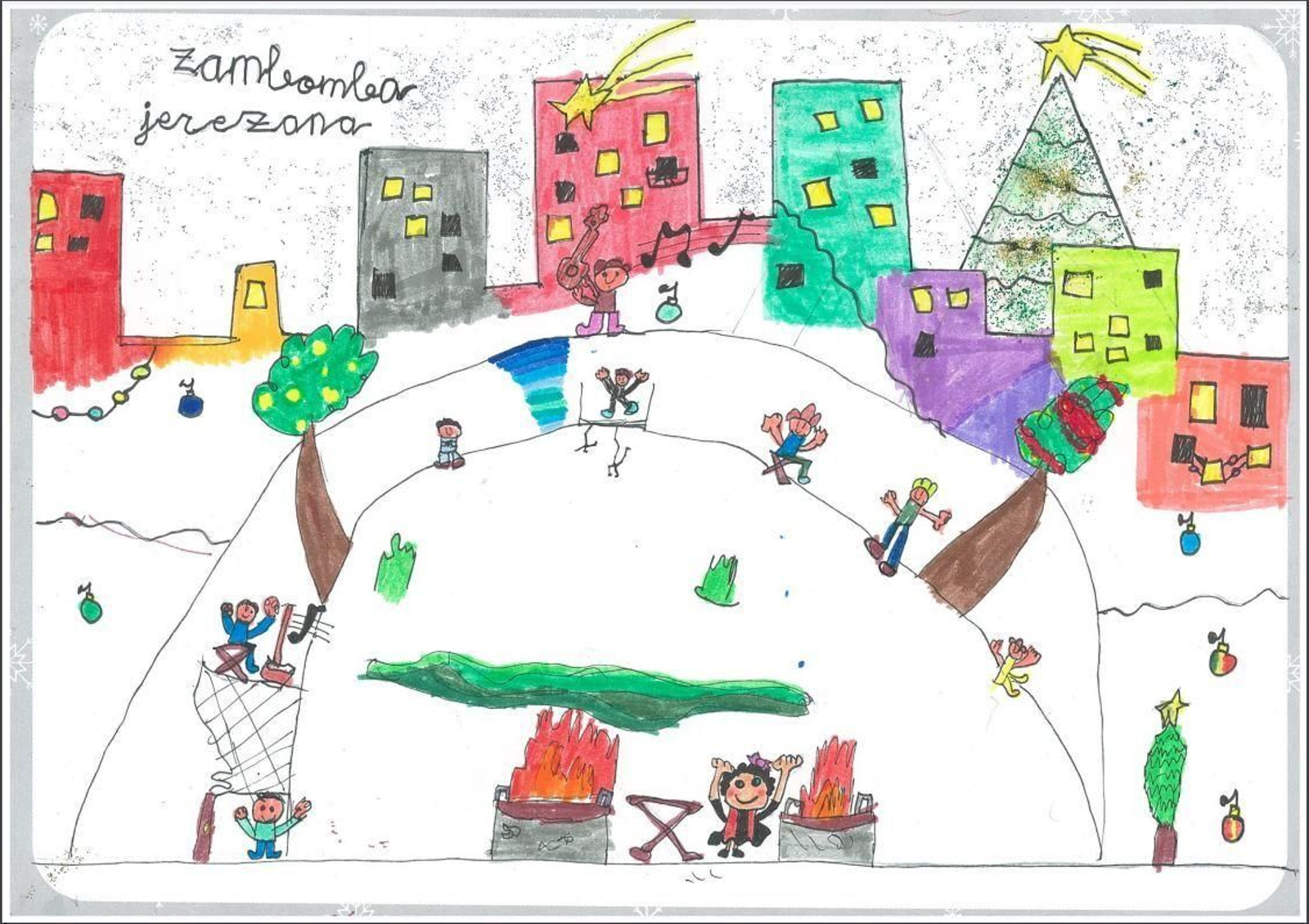 Dibujos ganadores del Concurso Escolar 'Dibuja y pinta la Navidad 2021'