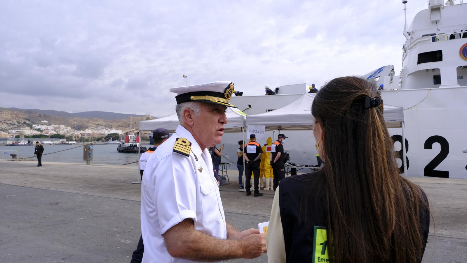 Ejercicio Marsec25 simulacro, en el Puerto de Almería, en imágenes