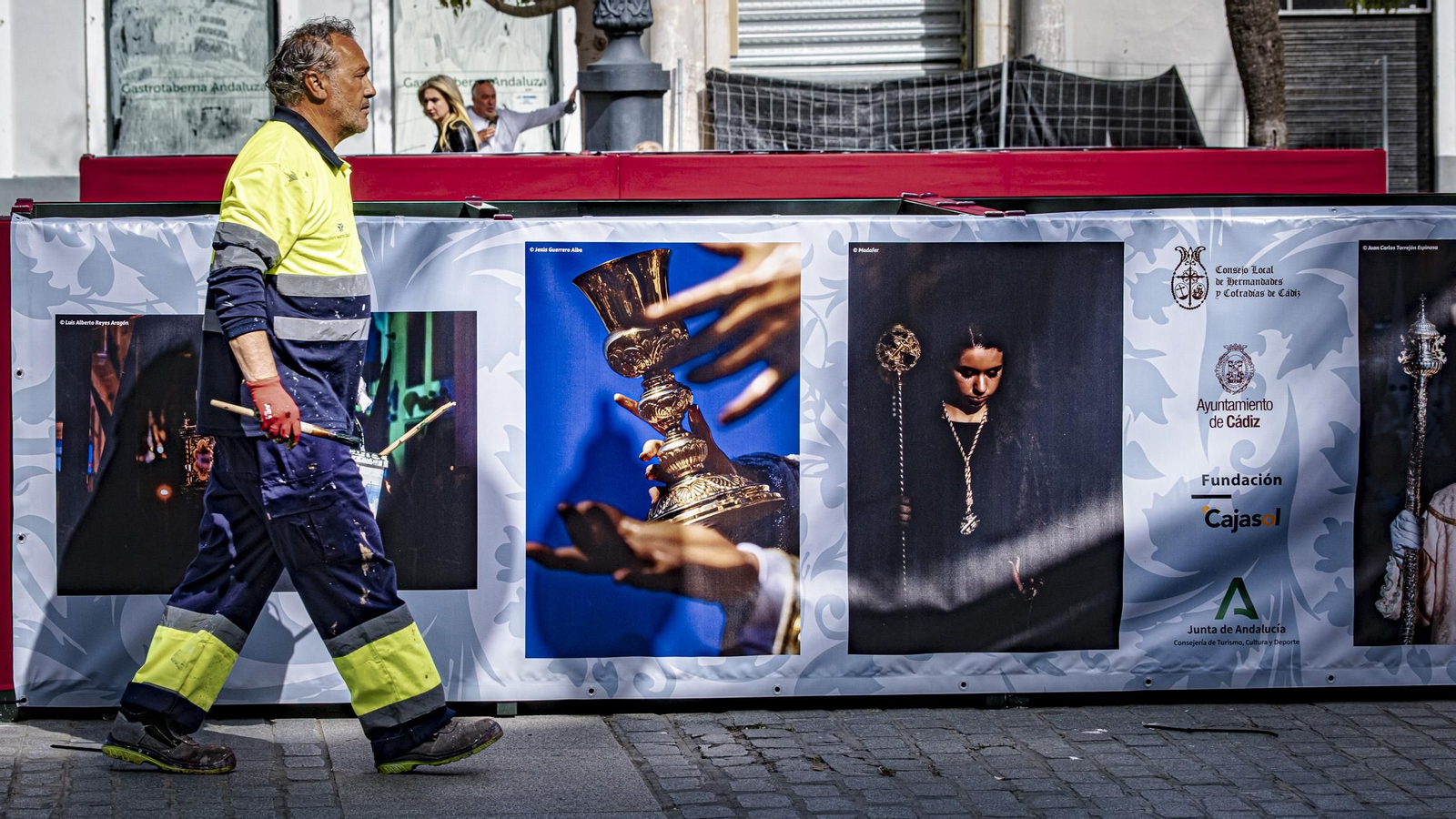 Las imágenes de cómo se prepara la ciudad de Cádiz para la Semana Santa 2025