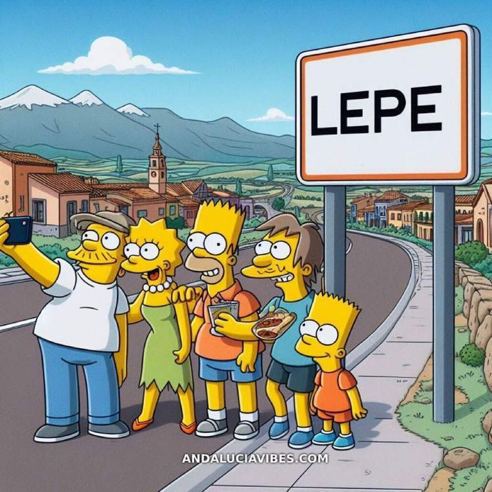 Los Simpson en Lepe