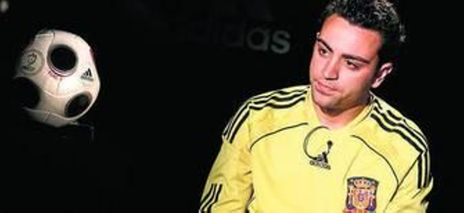 Xavi, en una entrevista promocional antes de la Eurocopa de 2008.