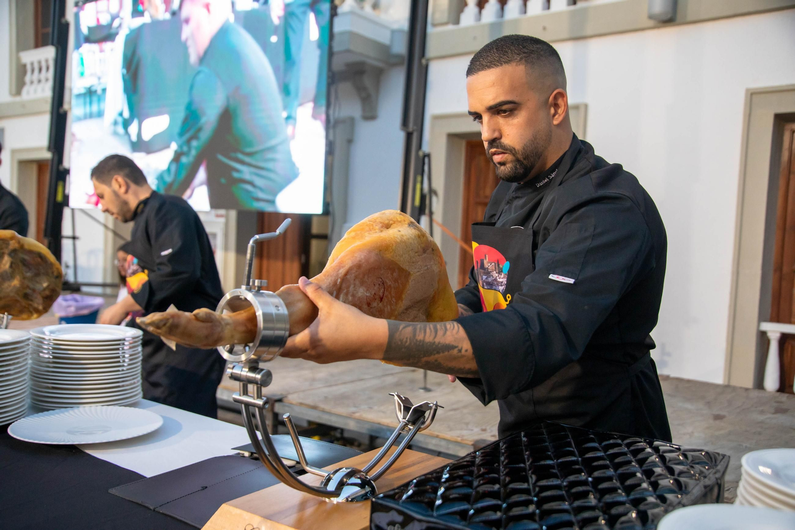 Concurso de cortadores de jamón en Serón, en imágenes