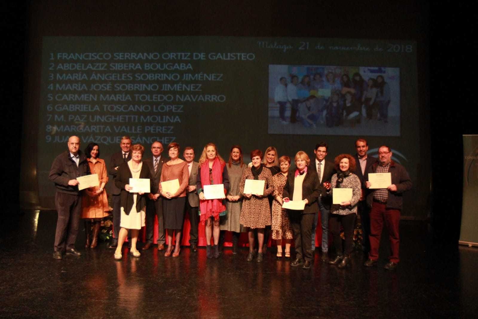 Acto de homenaje a los docentes jubilados en la provincia de Málaga