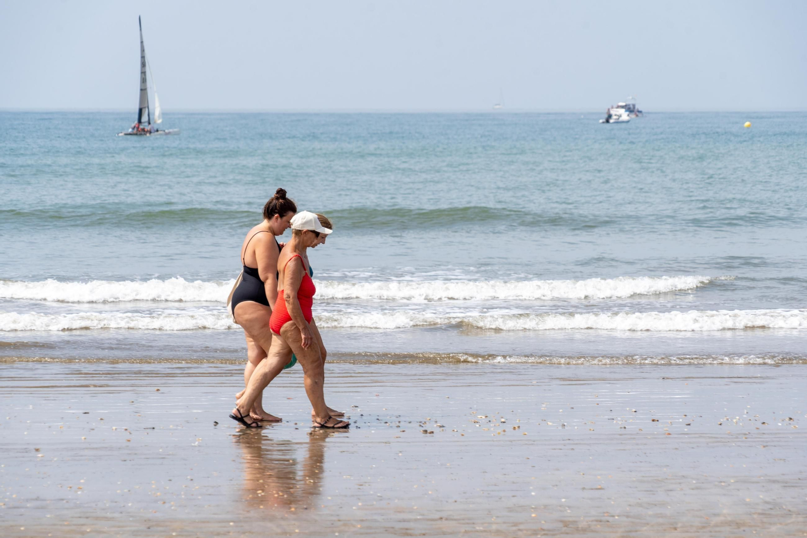 El ambiente de las playas de Huelva el domingo 24 de agosto
