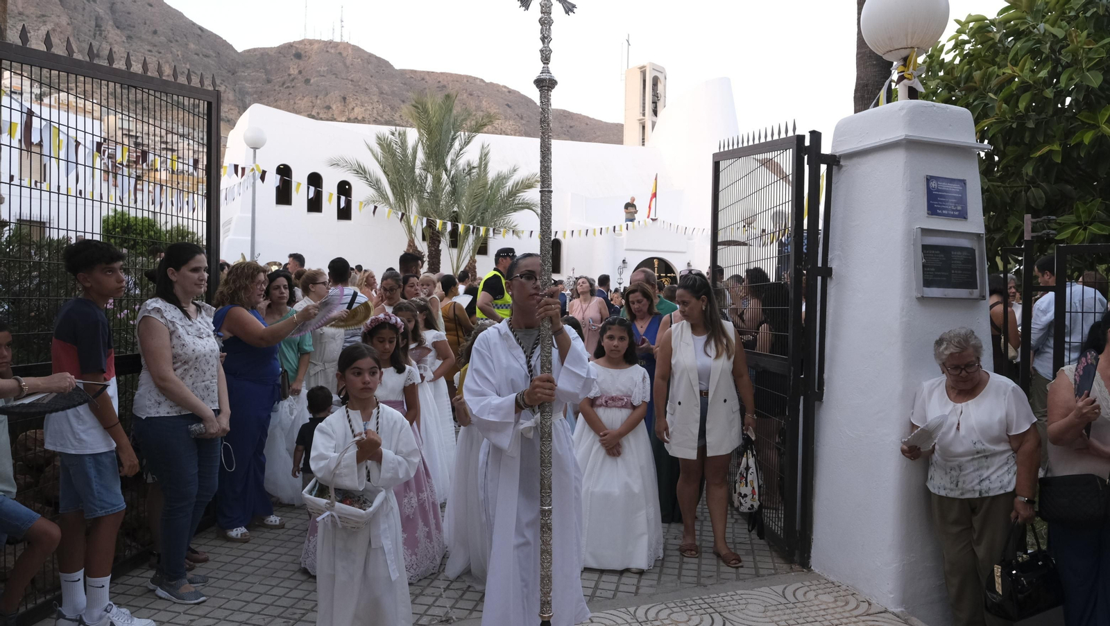 Procesión terrestre de la Virgen del Carmen en Aguadulce