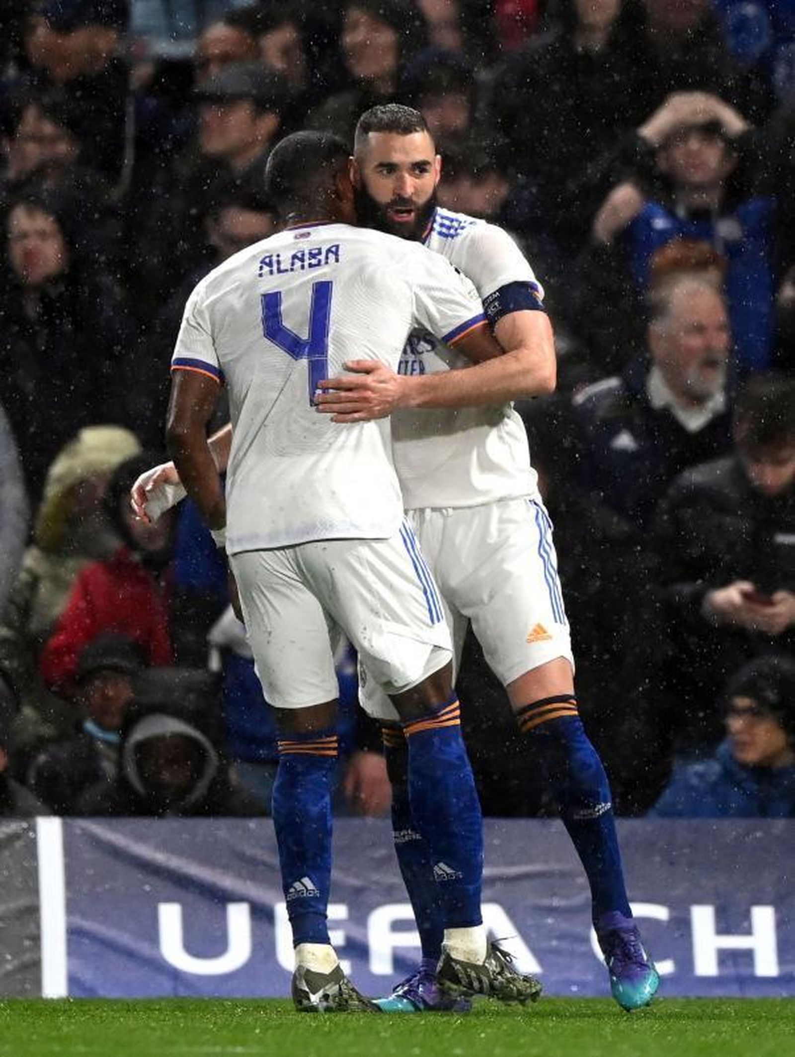 Benzema y Alaba, el miércoles.
