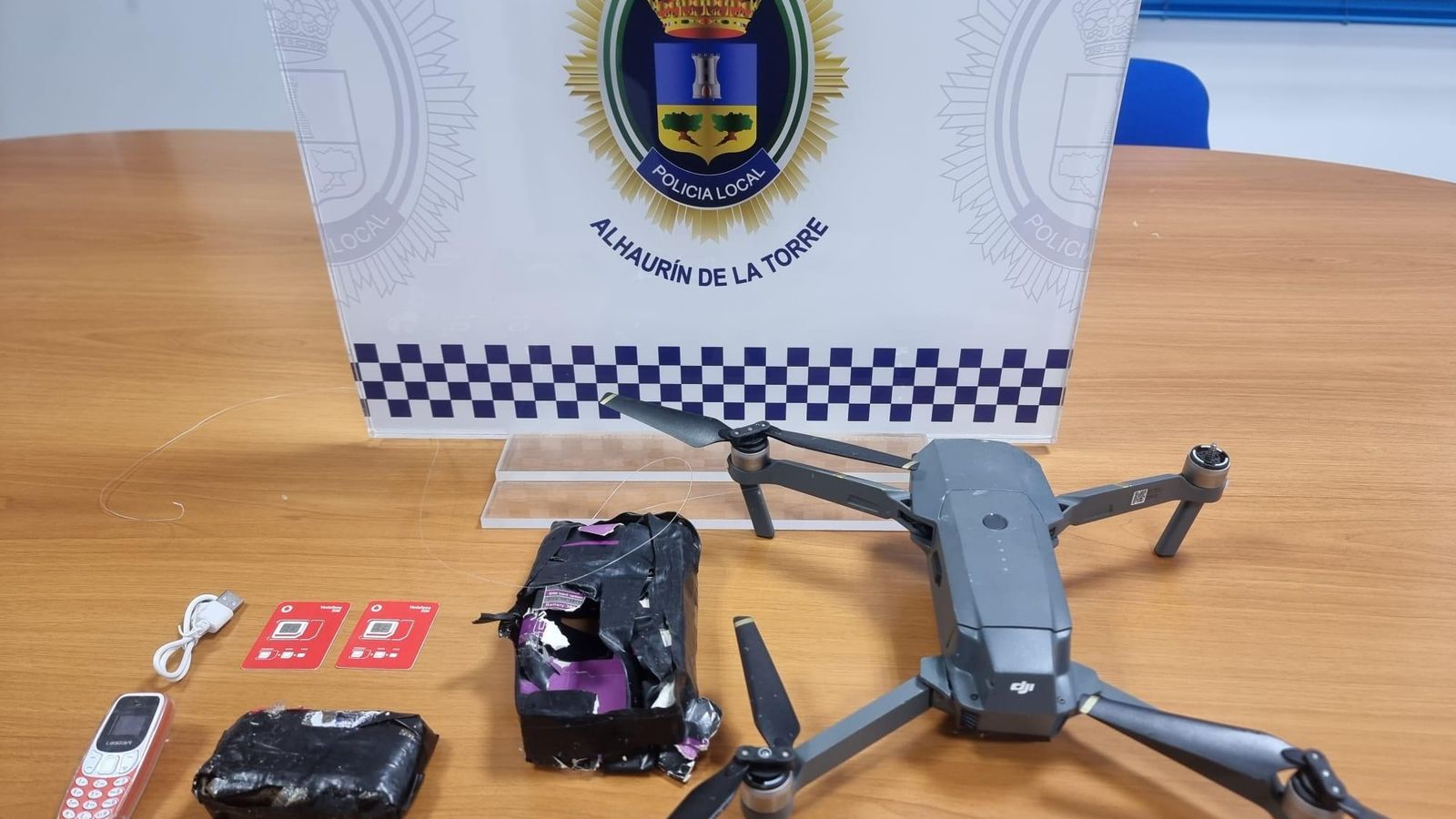 Un dron incautado en 2022 en Alhaurín de la Torre Un dron incautado en 2022 en Alhaurín de la Torre