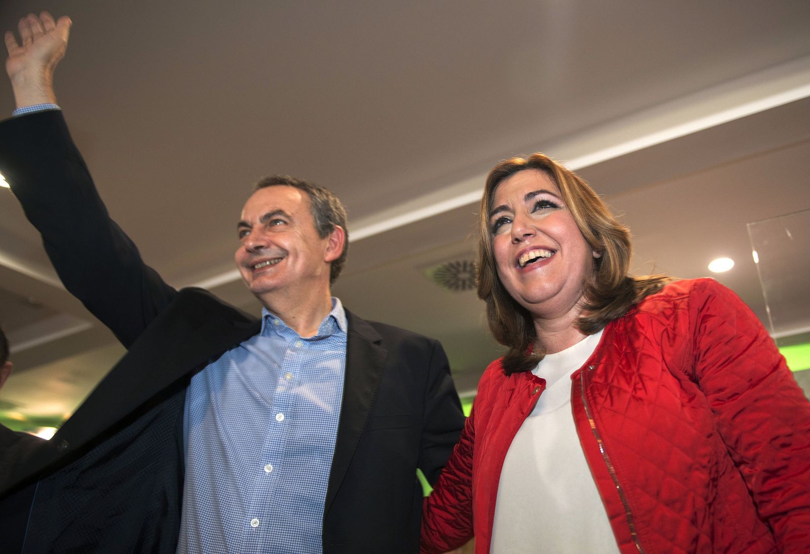 Susana Díaz y Zapatero, juntos en Jaén
