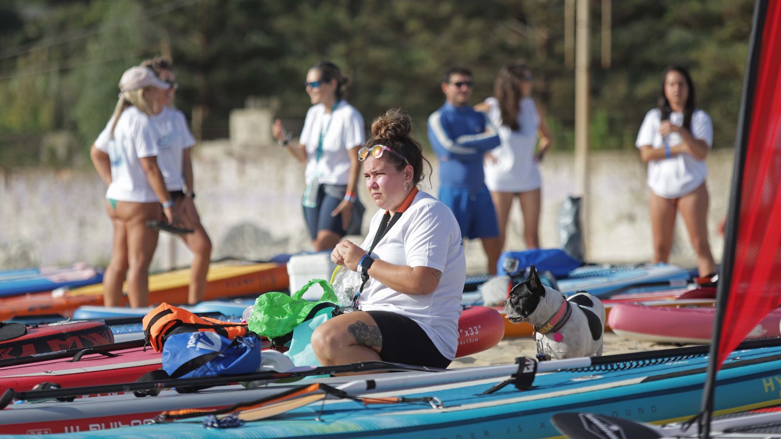 Fotos de la II concentración de paddel surf en la playa de Getares