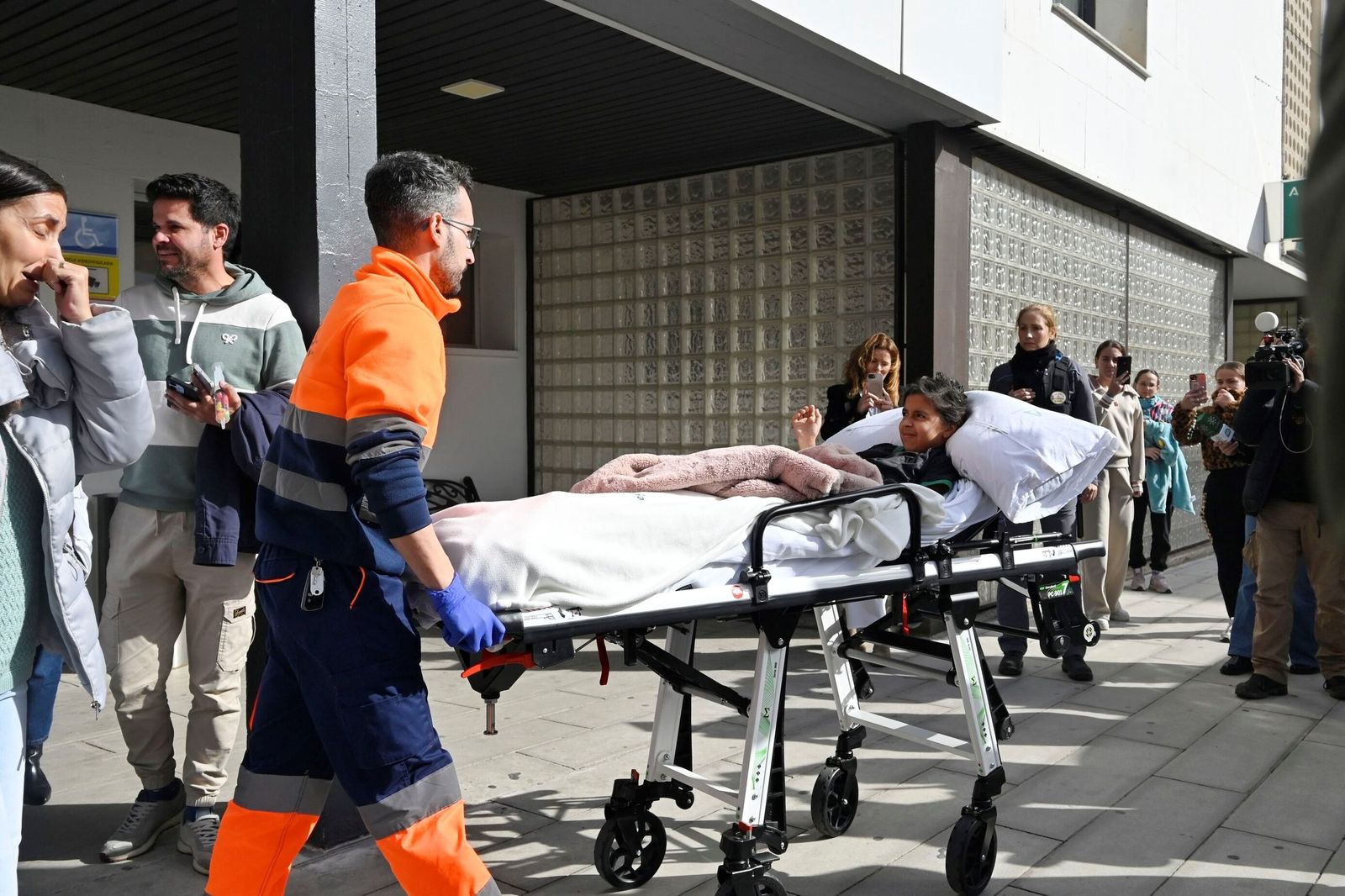 Salida niños heridos accidente Adamuz
