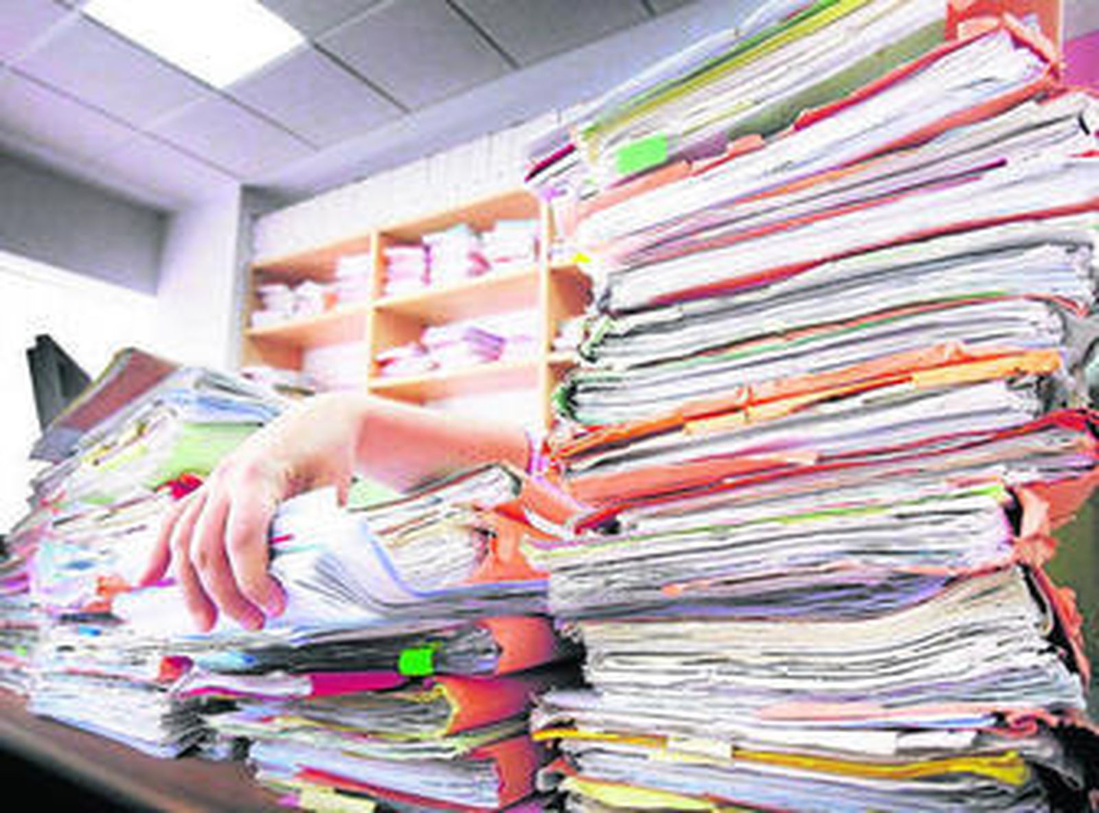 Los juzgados  no tienen ya espacio para seguir guardando expedientes recientes.