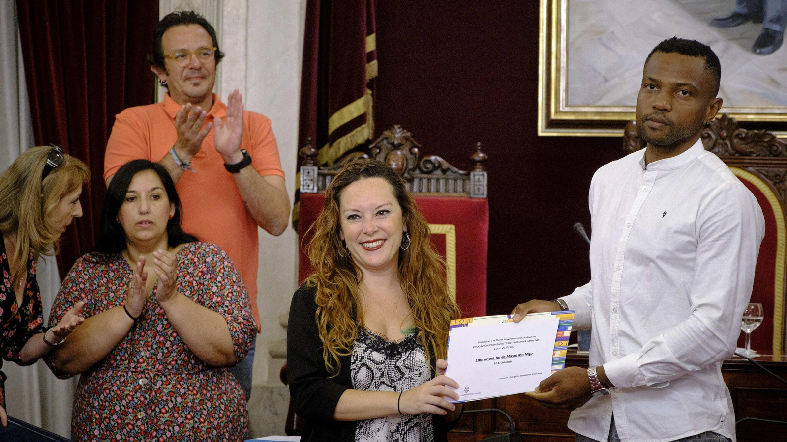 Emmanuel Jonás Masse Ma Ngoi, del IES Columela.