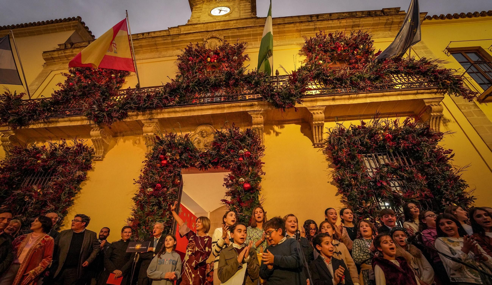 Imágenes del encendido Navideño en Jerez