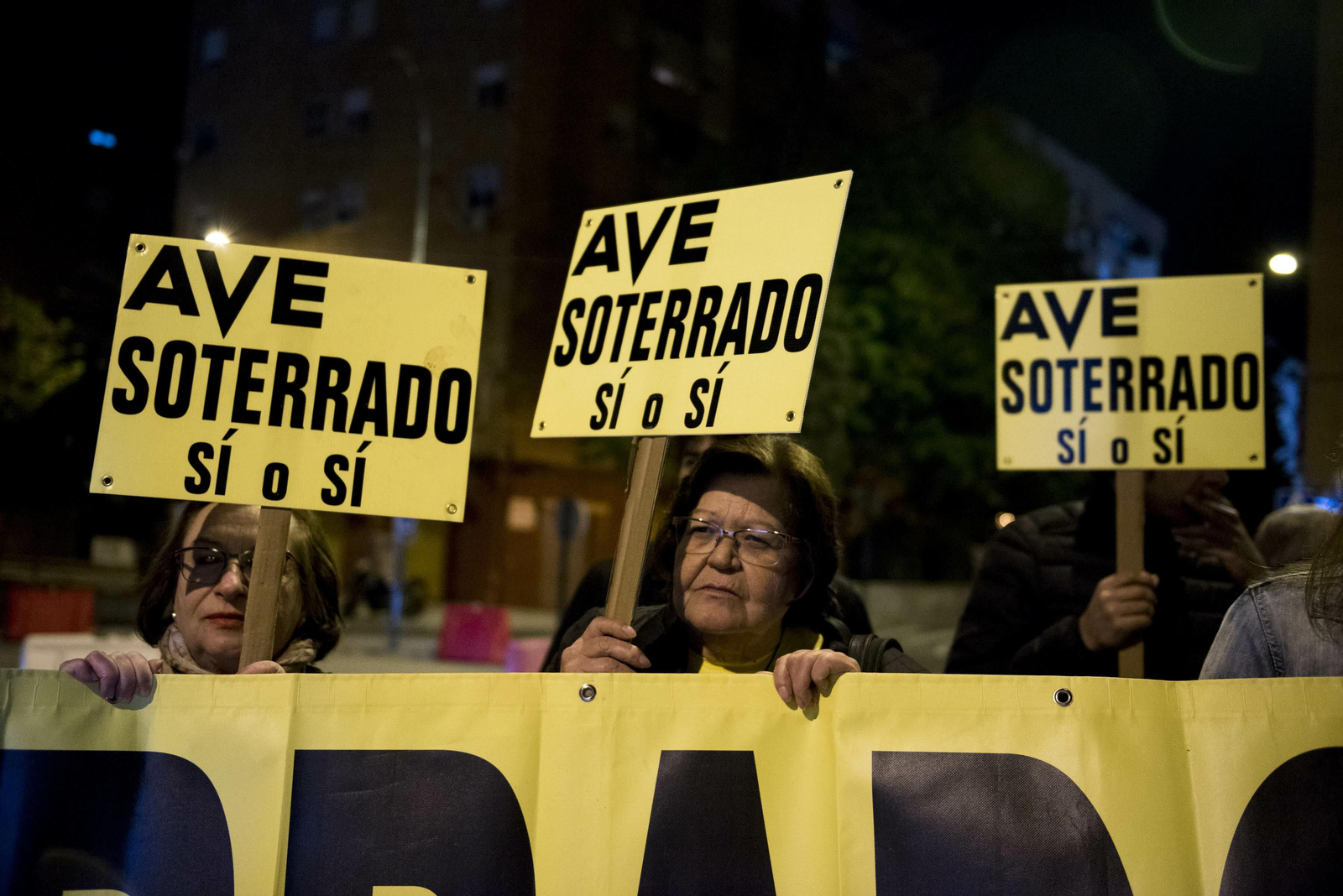 Manifestantes de Marea Amarilla