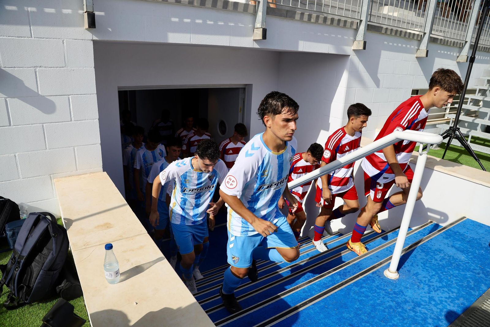 Las fotos del histórico primer partido oficial en La Academia del Málaga CF