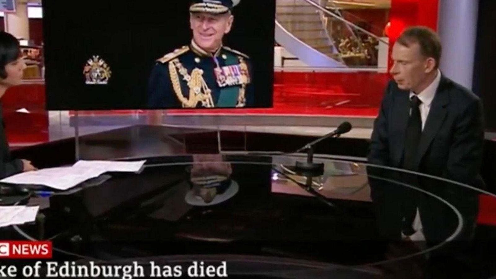 Uno de los especiales emitidos a raíz del fallecimiento del duque de Edimburgo.