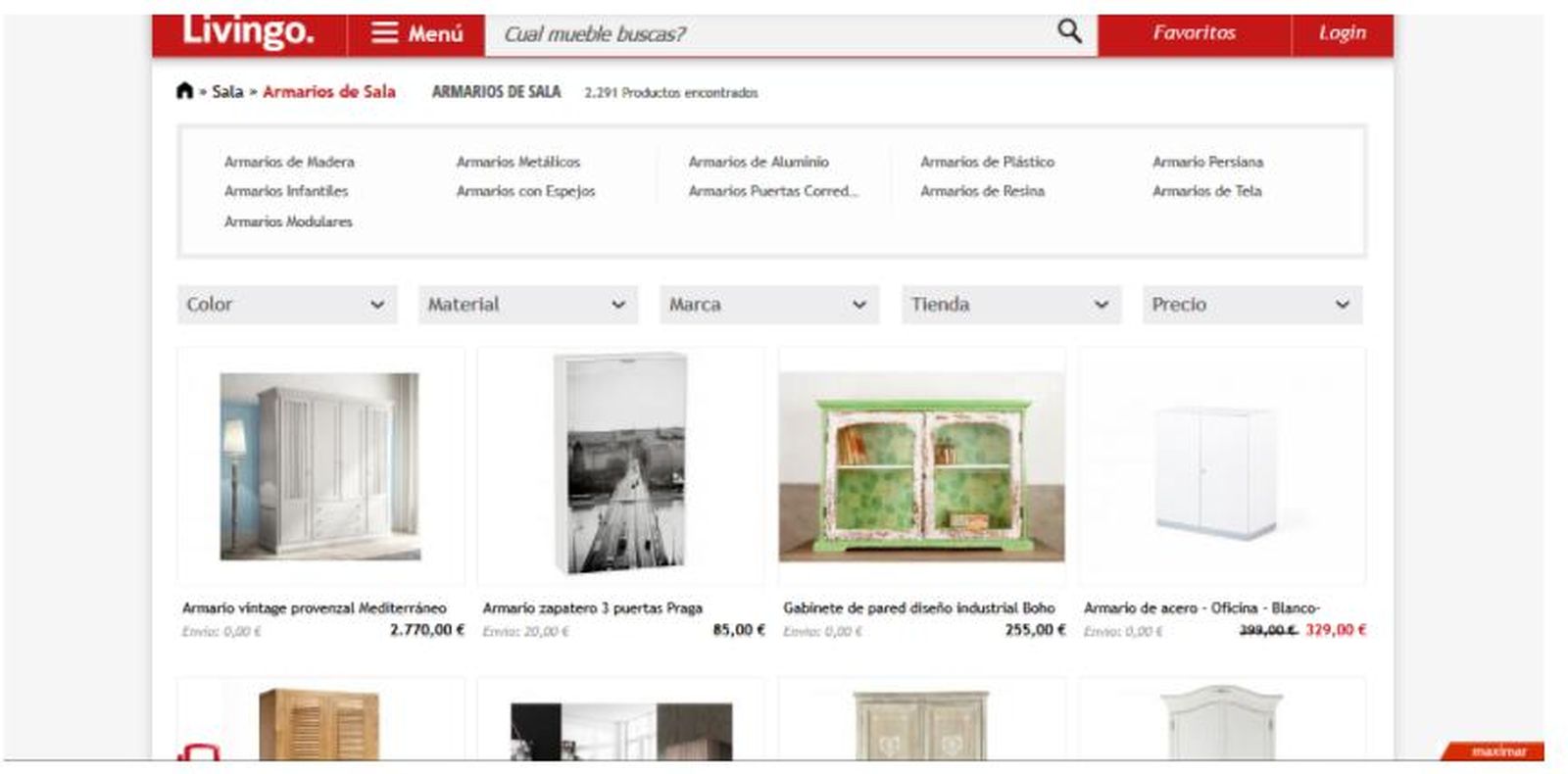 Las opciones que te ofrece Livingo son ilimitadas.