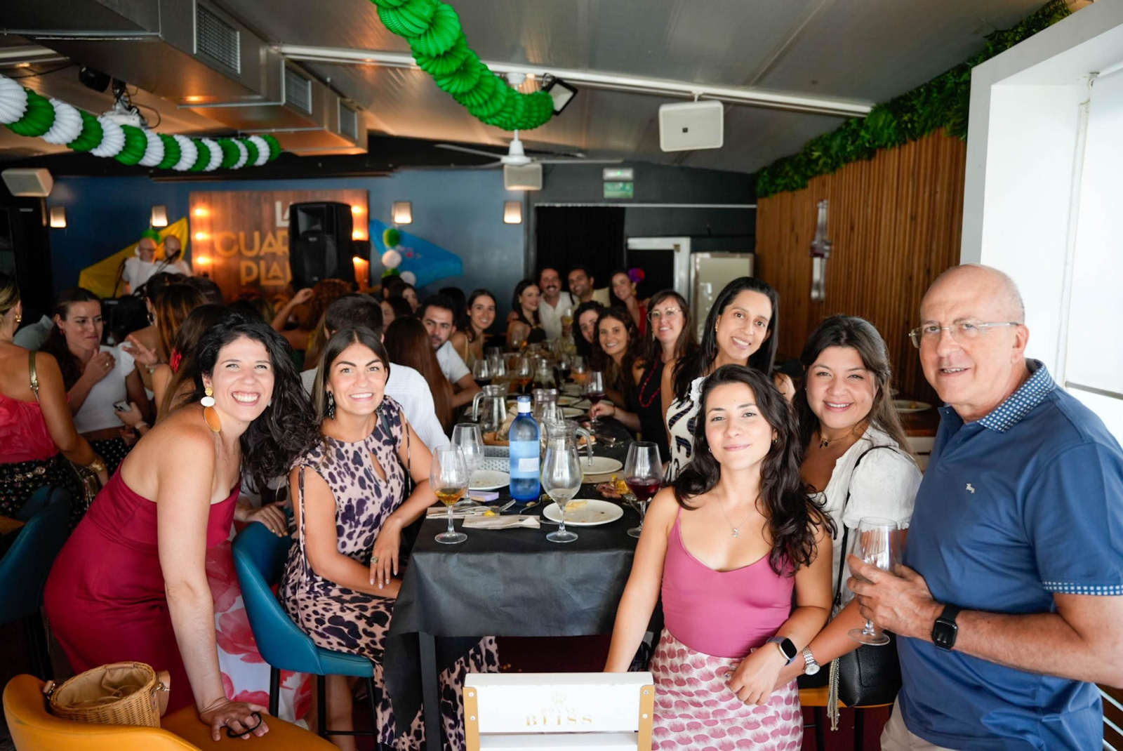 Disfrutando de la feria del mediodía en la jornada del jueves