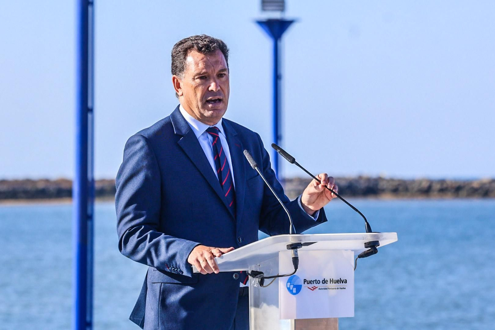 Imágenes de la inauguración de la doble rampa Ro-ro del Muelle Sur del Puerto de Huelva