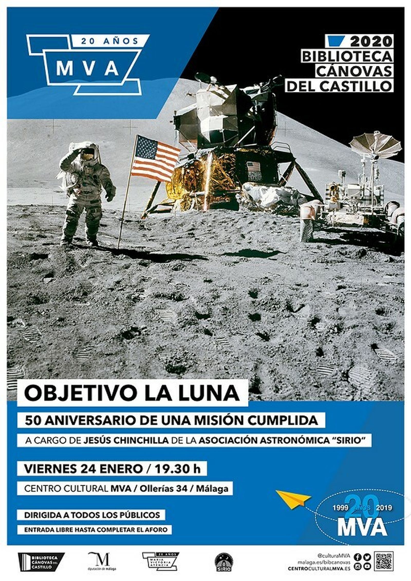 Conferencia 'Objetivo La Luna. 50 Aniversario de una misión cumplida'.