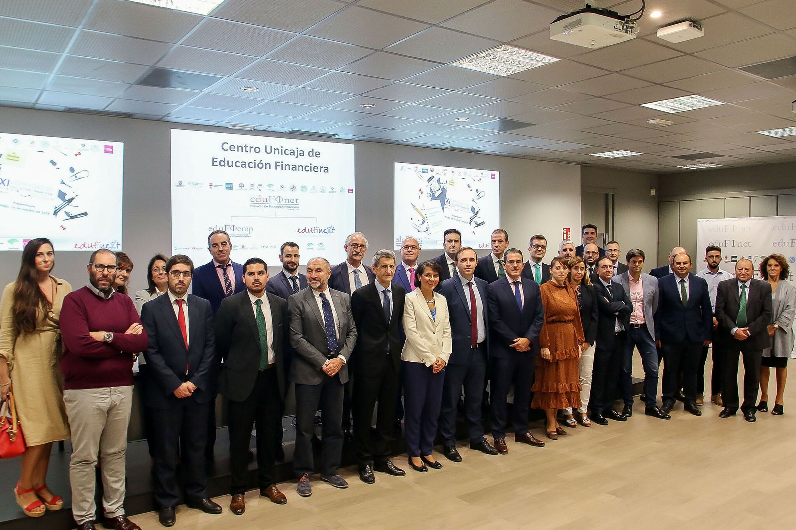 asistentes a la presentación  de  la segunda edición del Congreso de Educación Financiera y de  las  XI  Jornadas  de  Educación  Financiera  para Jóvenes del Proyecto Edufinet.