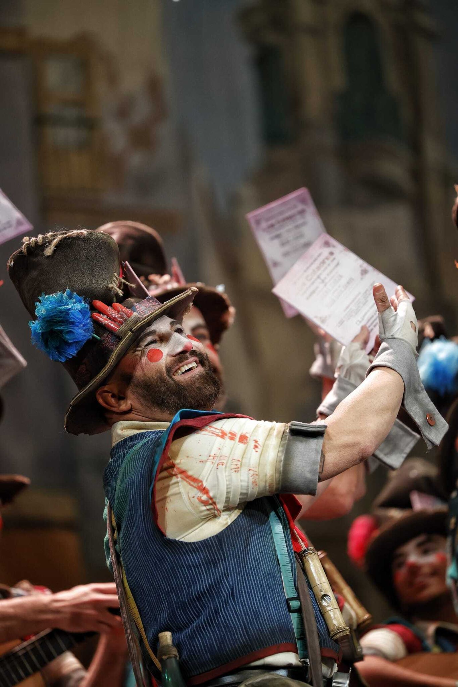 Comparsa 'Los colaores', una comparsa de toda la vida'.