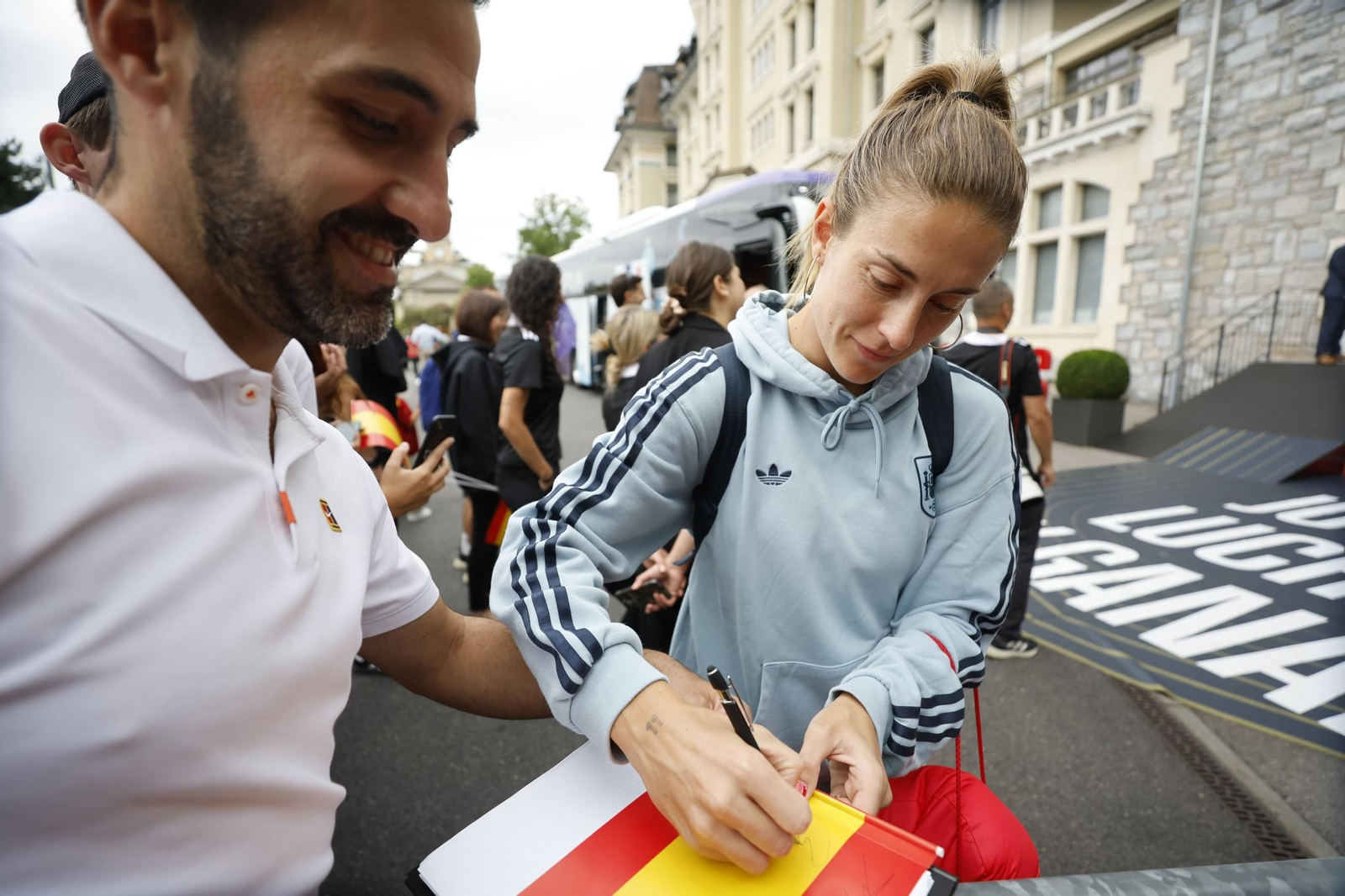 Las fotos de España antes de la final de la Eurocopa femenina