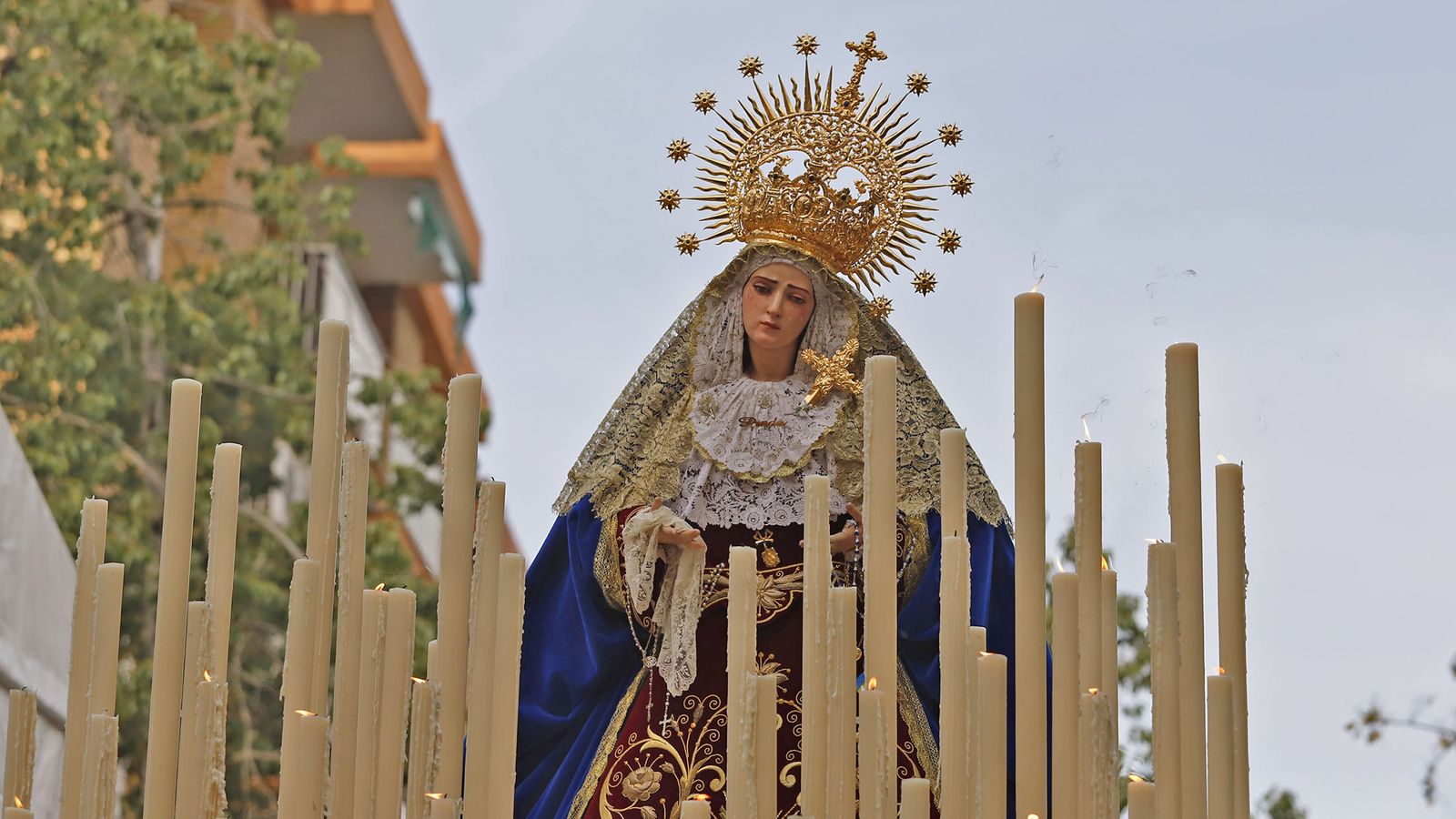 La Virgen del Prado por las calles de Fuentepiña.