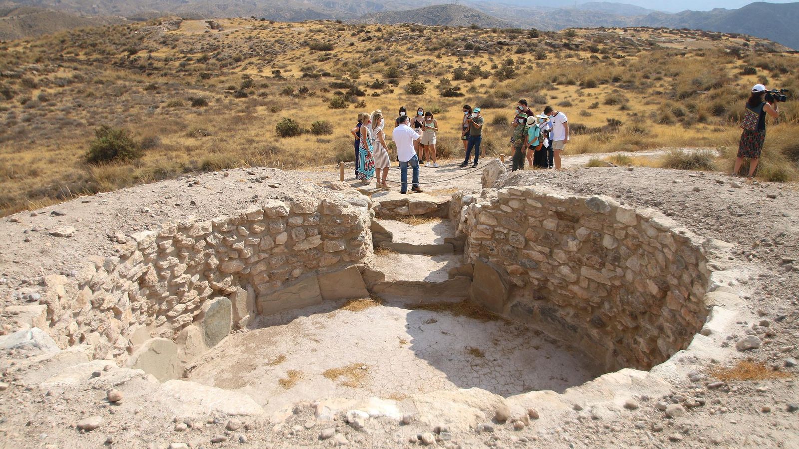 Tumba 40 de la necrópolis, donde aparecieron más de cien individuos enterrados