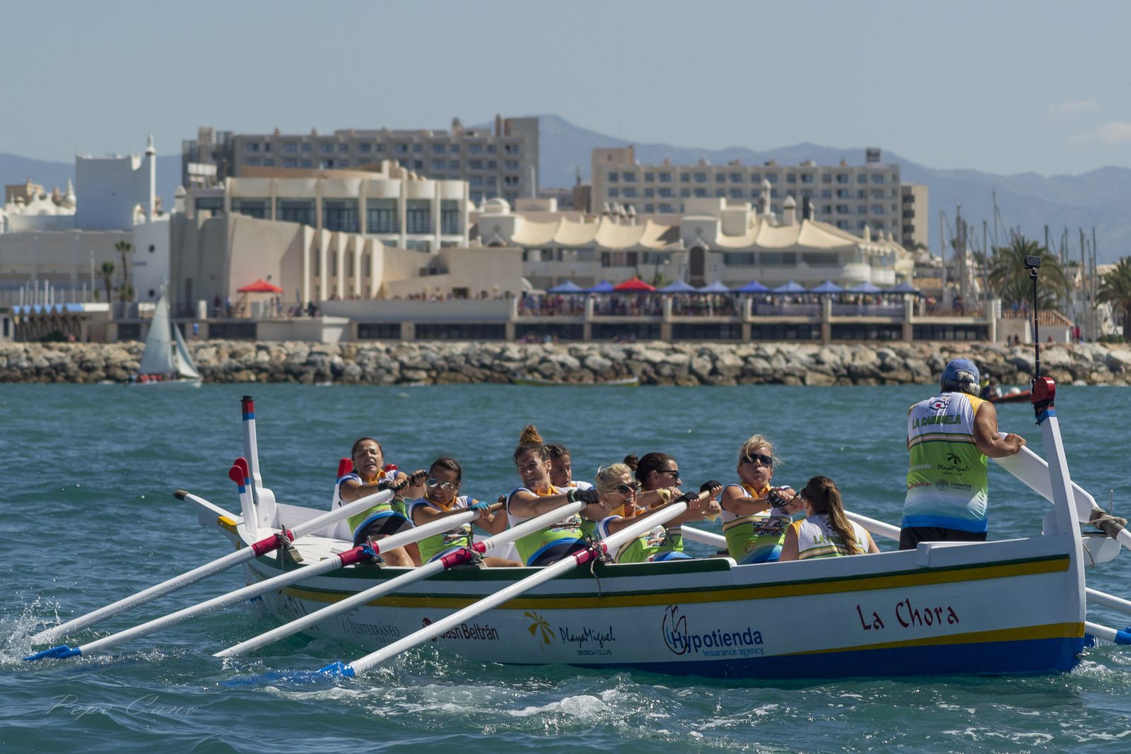 Un instante de la regata.
