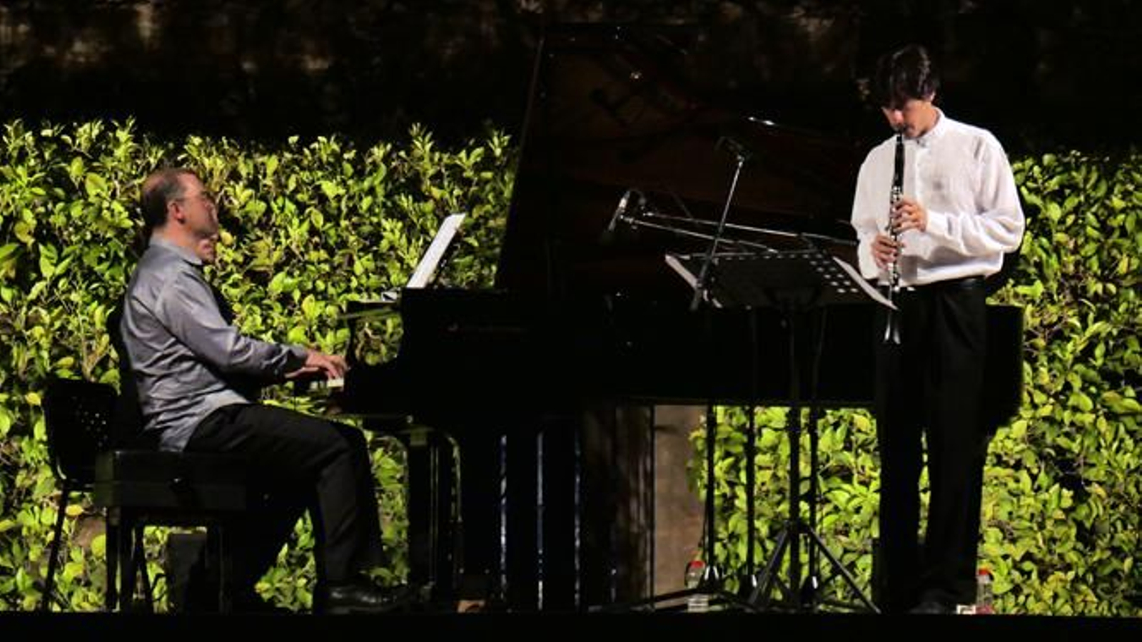 Luis Fernández-Castelló y Carlos Apellániz anoche en el Alcázar