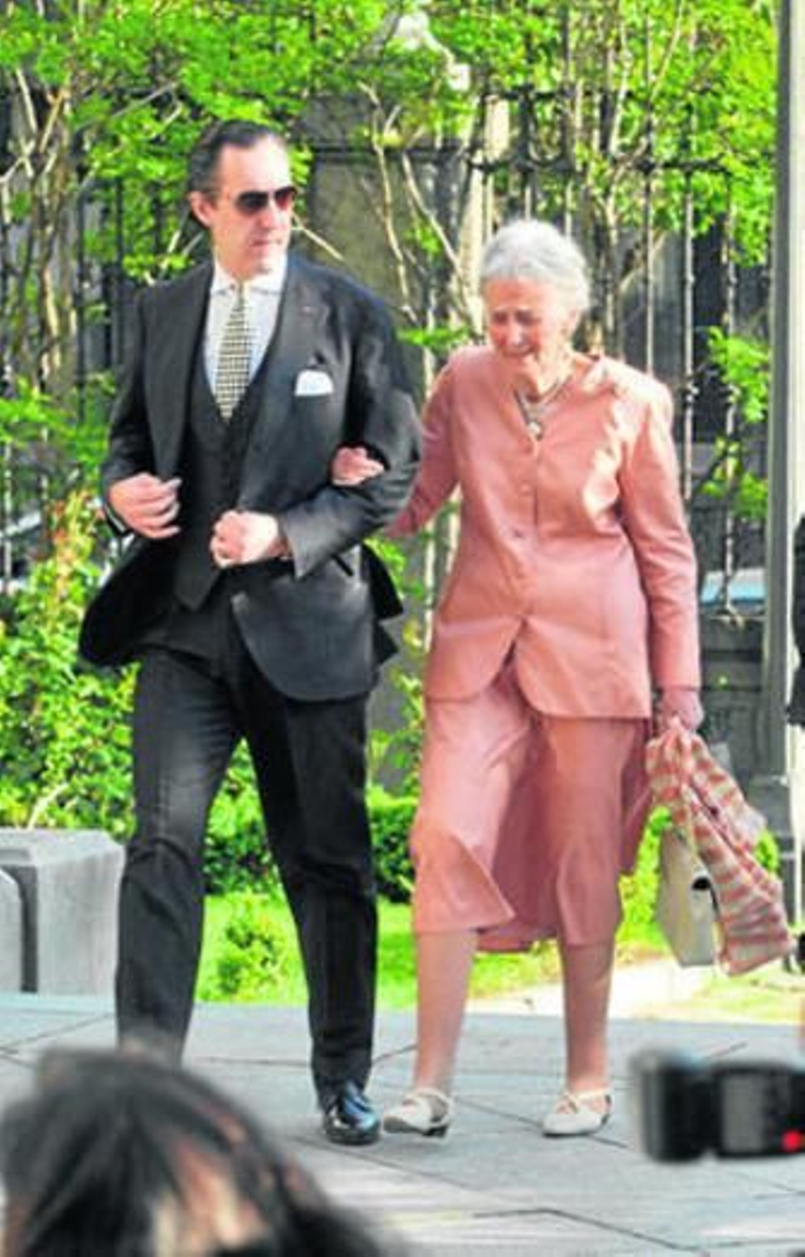 La última foto de Jaime con la condesa viuda de Ripalda.