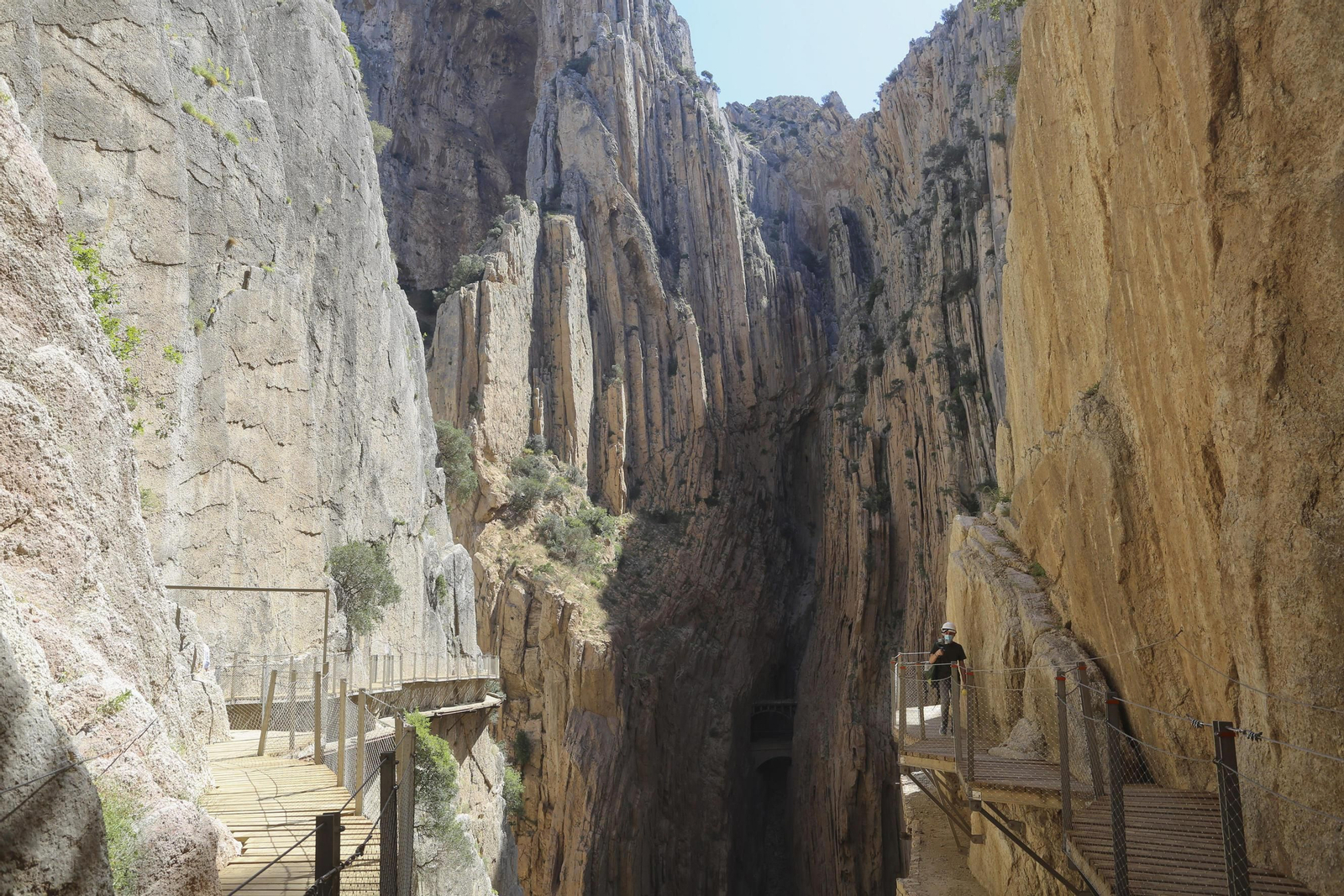 Fotos del Caminito del Rey. Así se extrema la seguridad para su reapertura en el desescalada