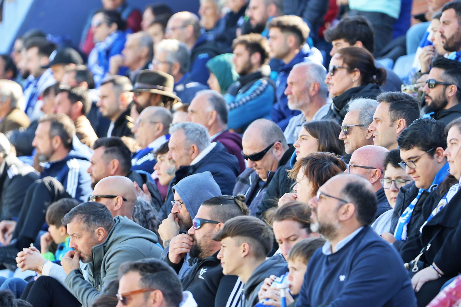 Ambiente en las gradas del Recreativo de Huelva vs AD Ceuta FC