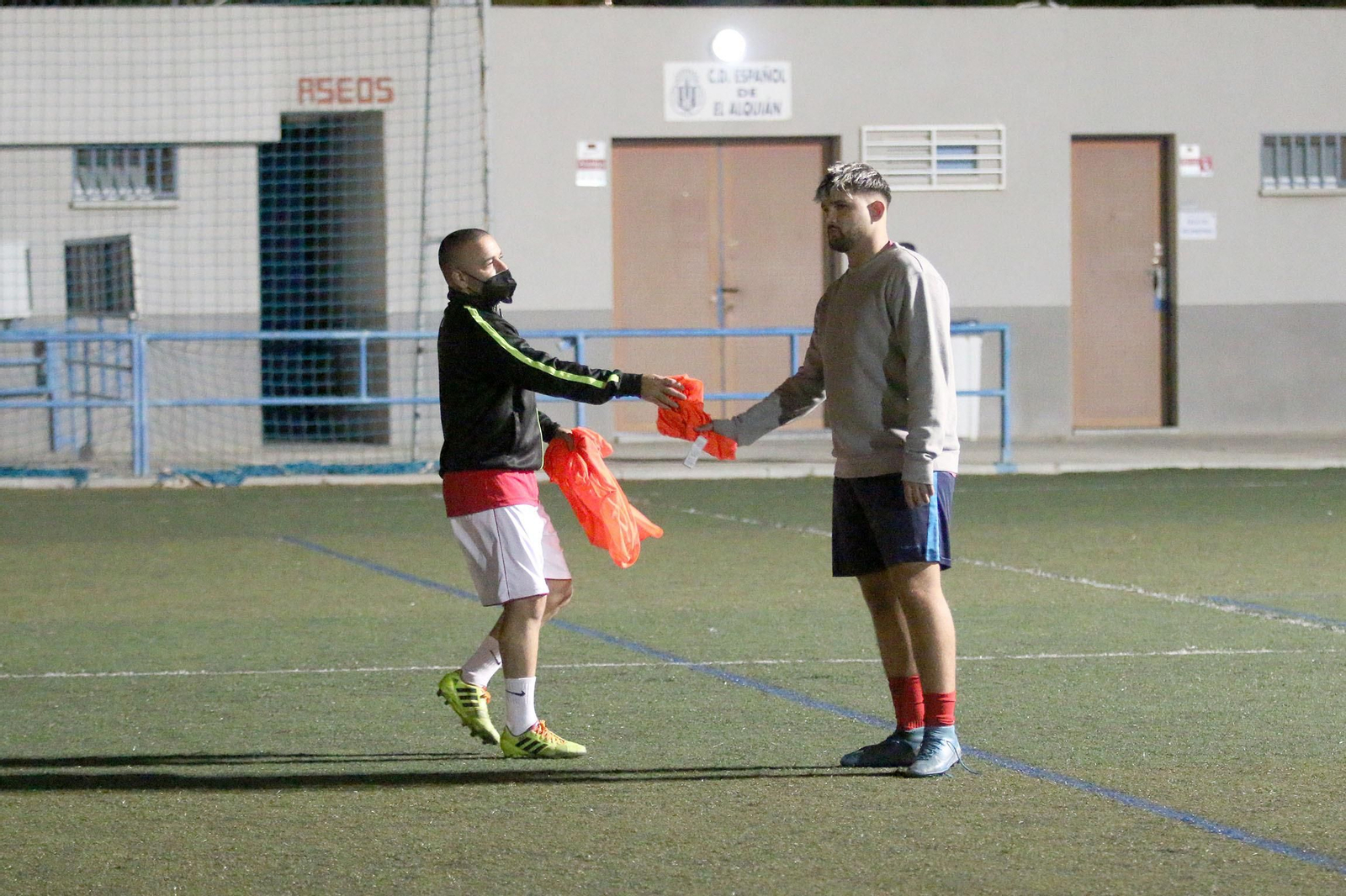 Fotogalería del tándem Crusat&Edu Fenoy como entrenadores del Sporting de Almería