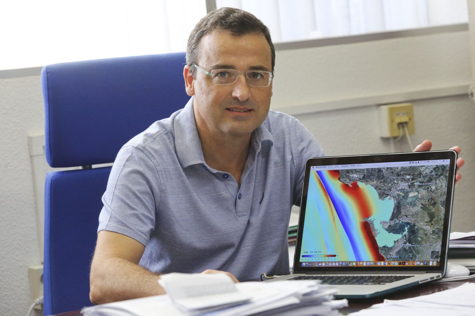 Efectos de la gran ola a tiempo real