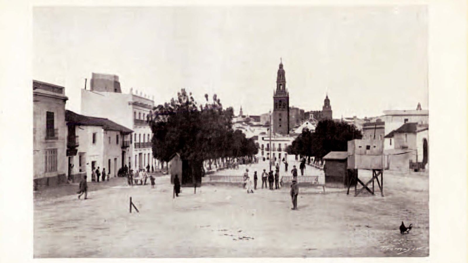 Carmona en la primera mitad del siglo XX. Plaza del Príncipe de Vergara.