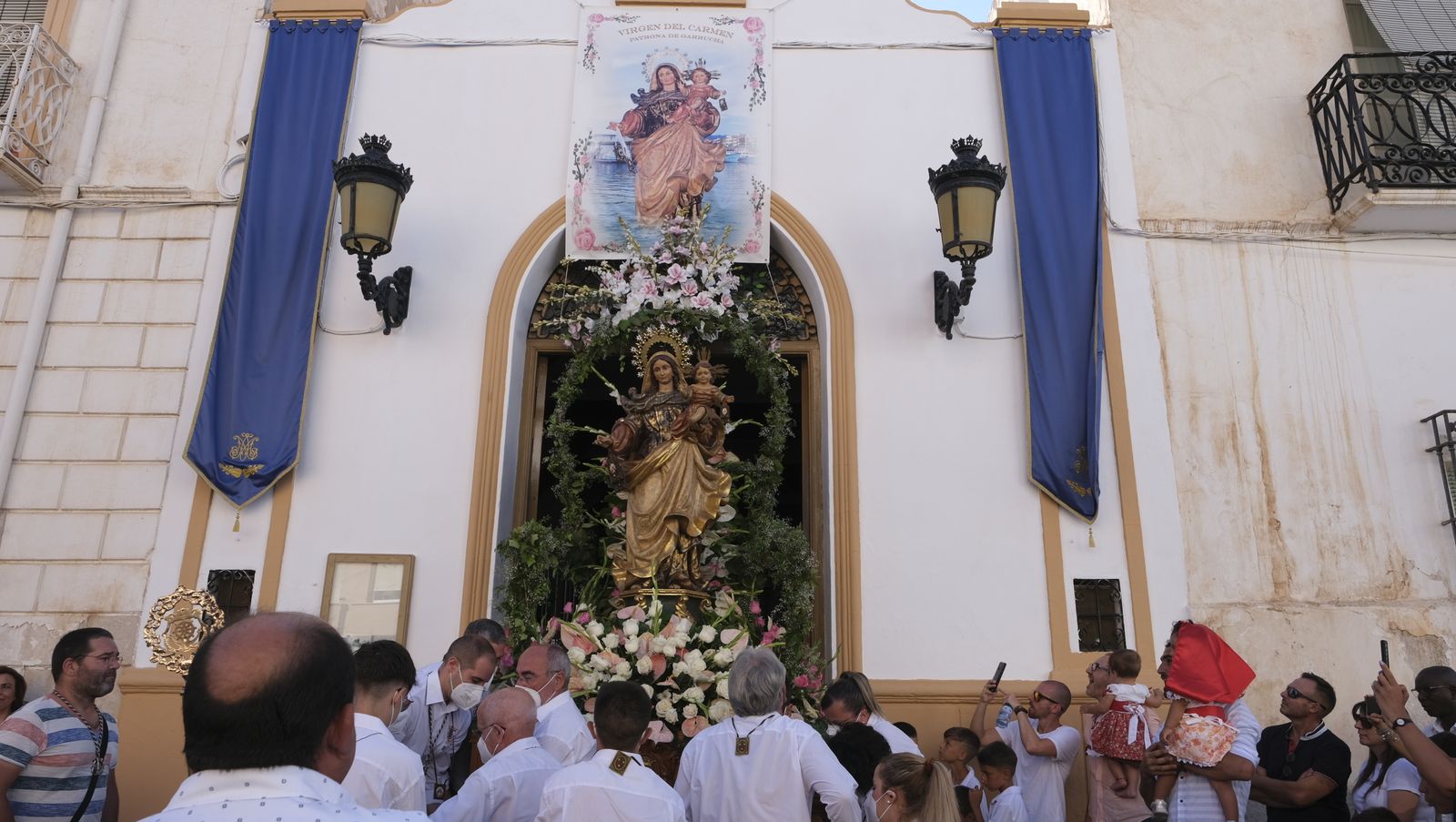 Imágenes de la procesión marinera de la Virgen del Carmen de Garrucha