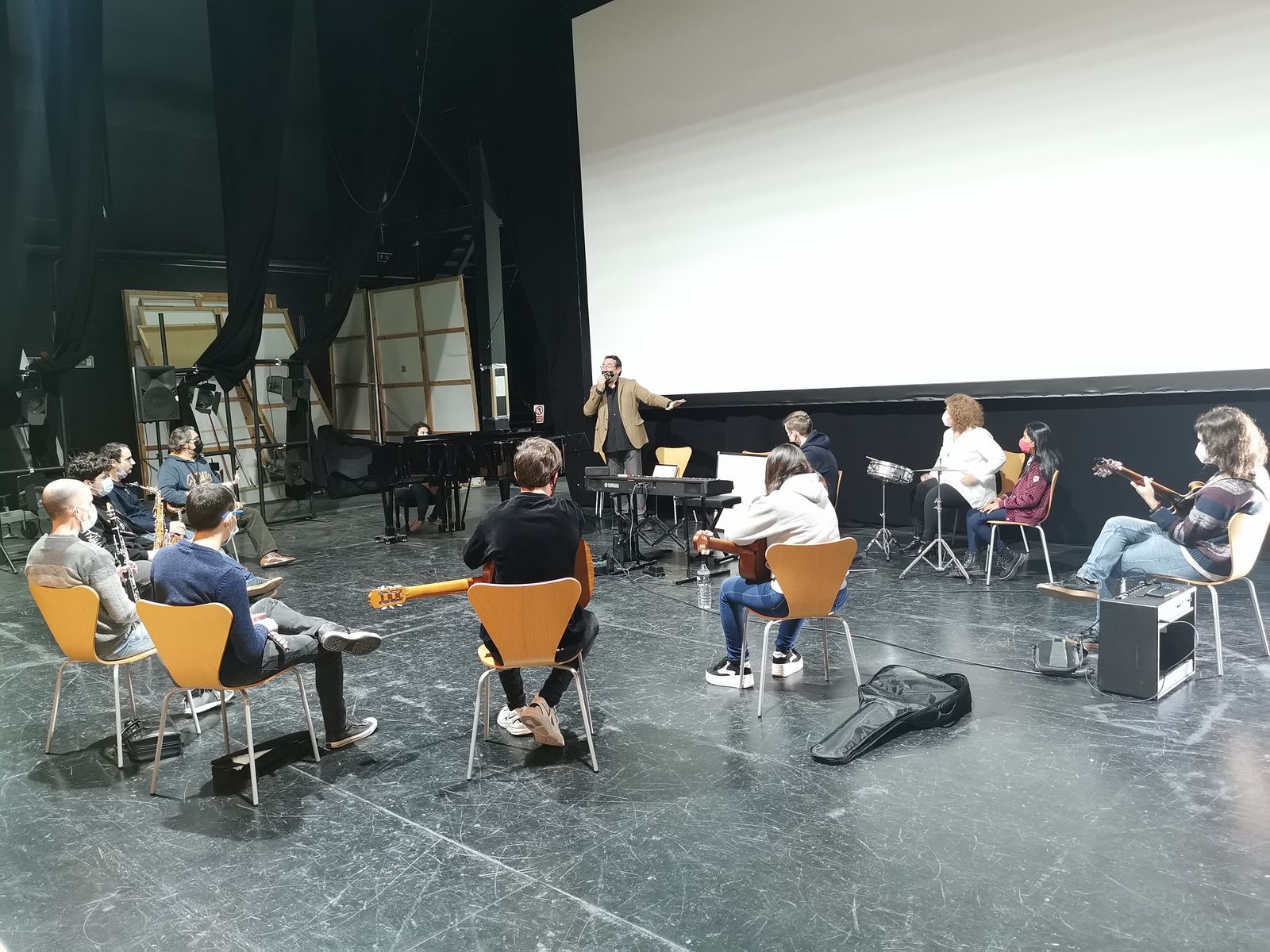 Un momento de la masterclass con Pablo Mazuecos.