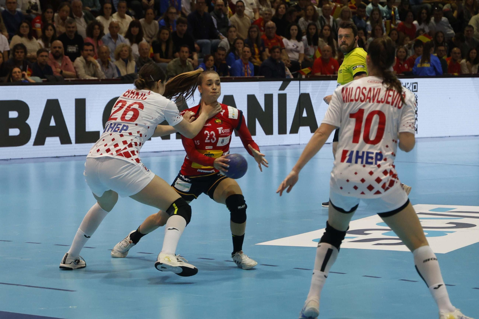 Las fotos del España Croacia de clasificación para el Mundial femenino de balonmano, en Algeciras