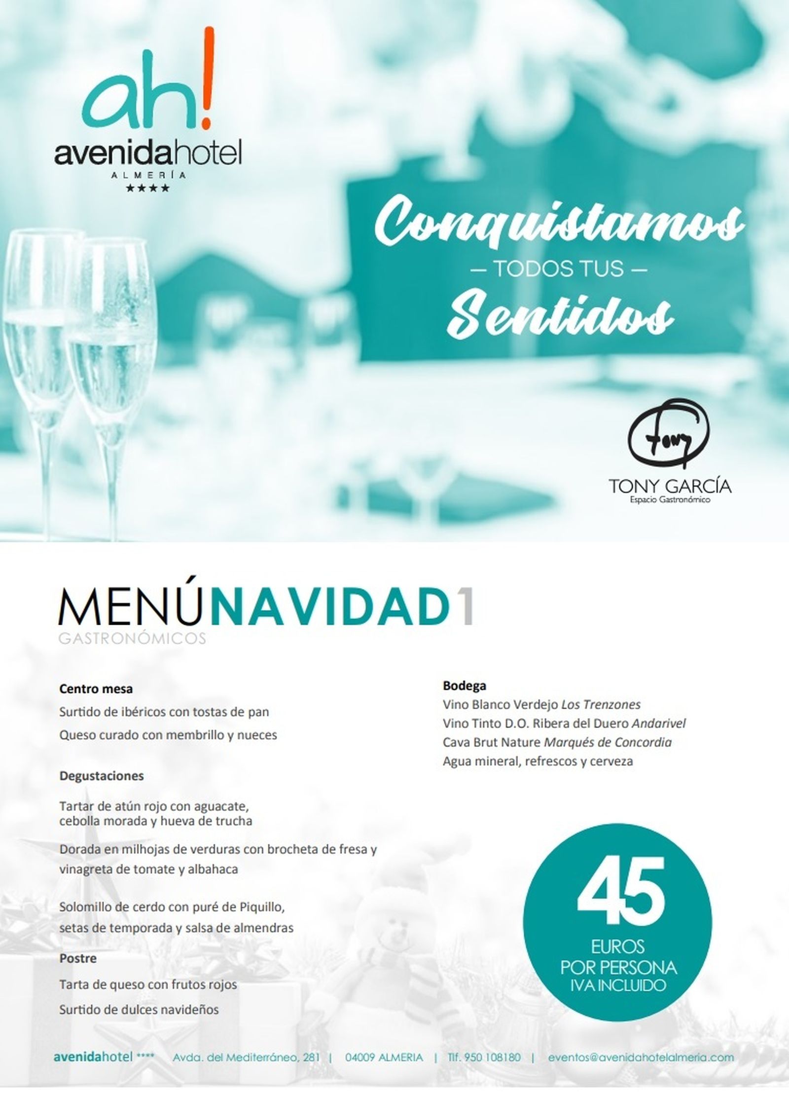 Menú gastronómico 1.