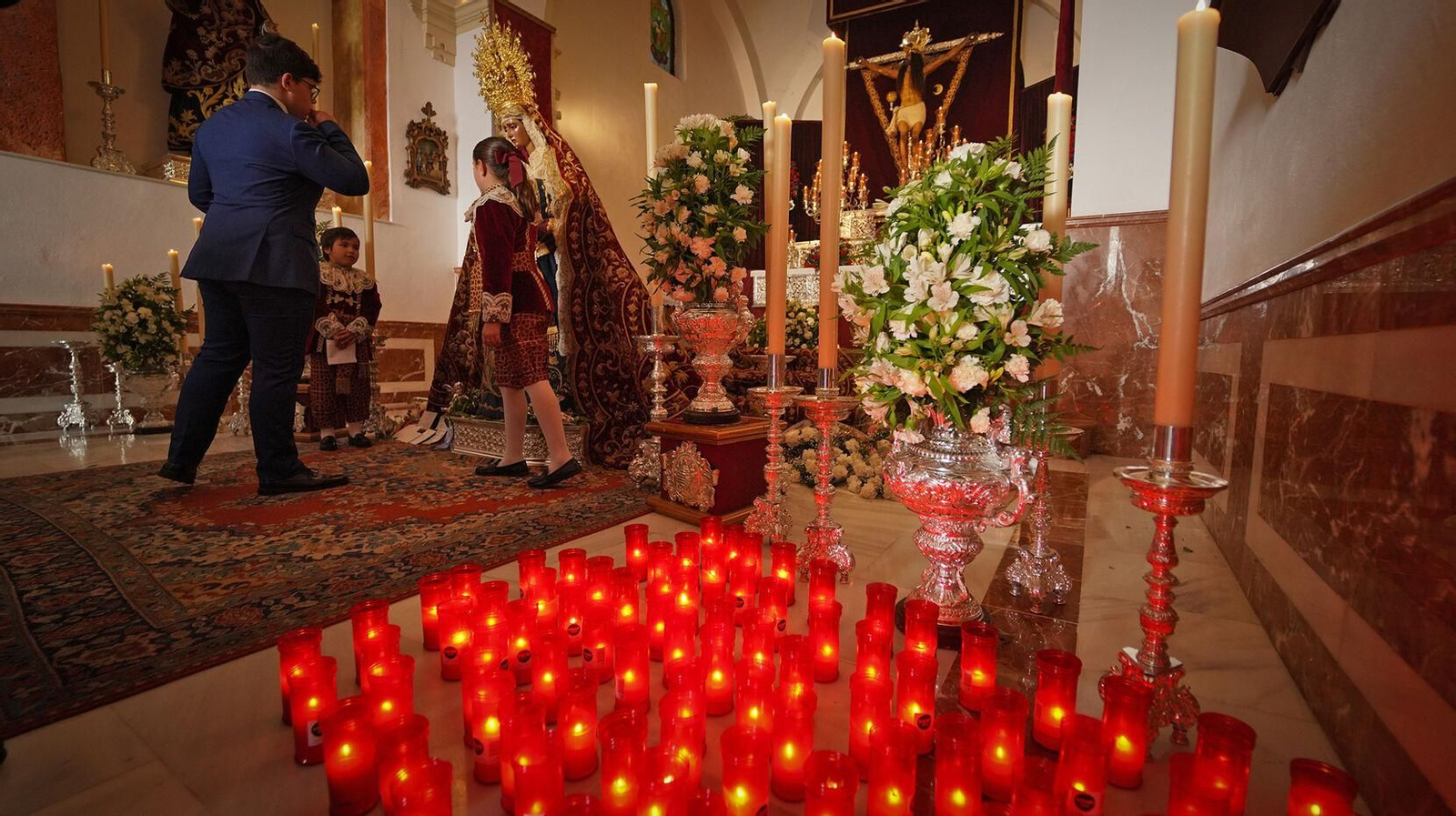 Besamanos de la Virgen del Valle en la Ermita de San Telmo. Besamanos de la Virgen del Valle en la Ermita de San Telmo.