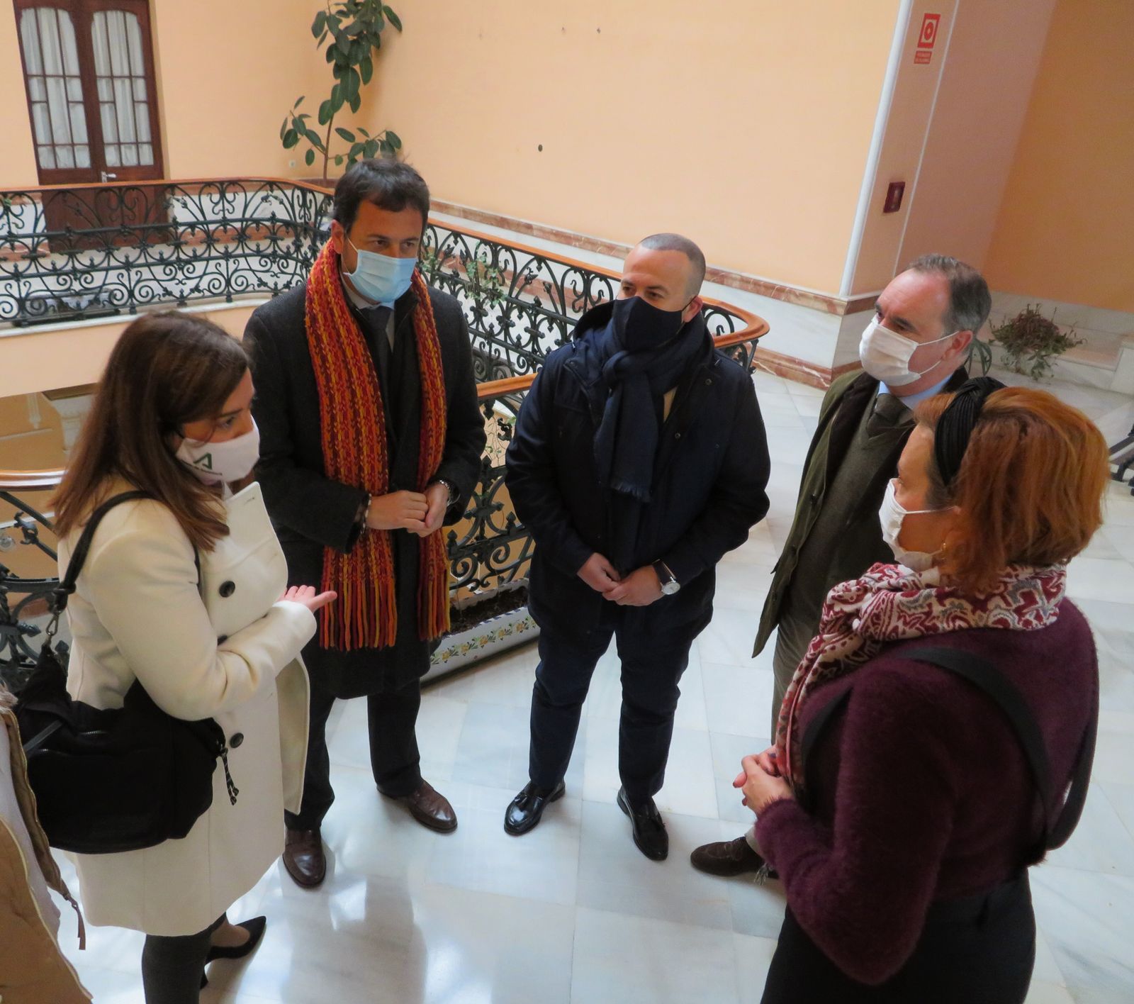 Un momento del encuentro en la sede del Instituto Andaluz de la Juventud de Huelva