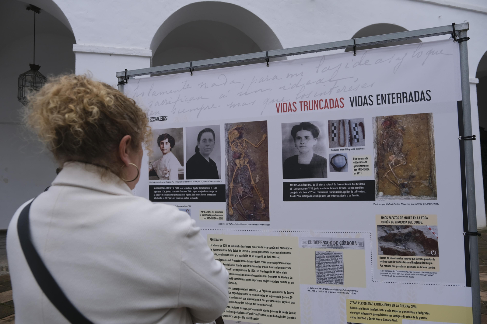 Panel de la exposición 'Historia y memoria con nombre de mujer'.