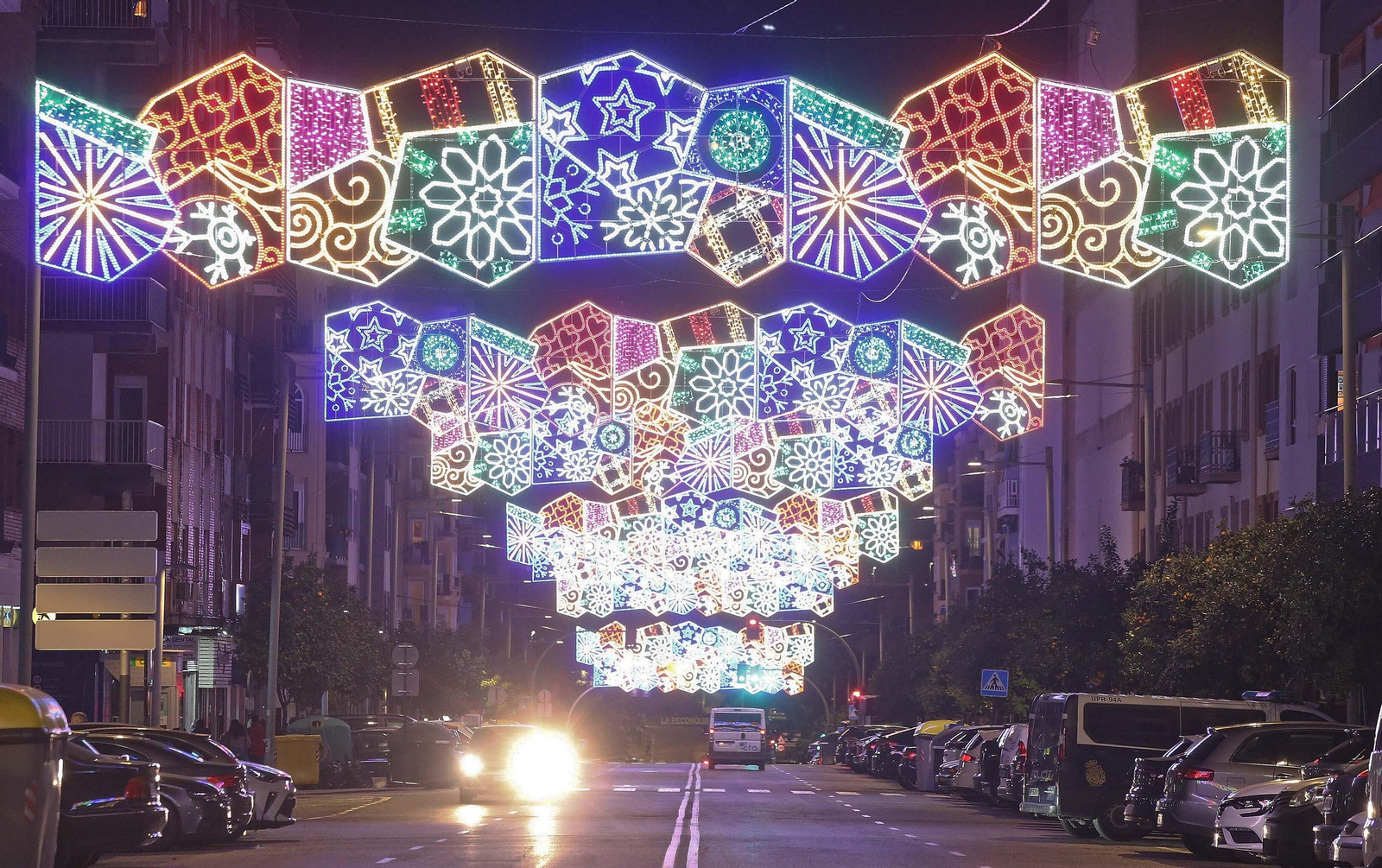 La inauguración del alumbrado navideño de Algeciras, en imágenes