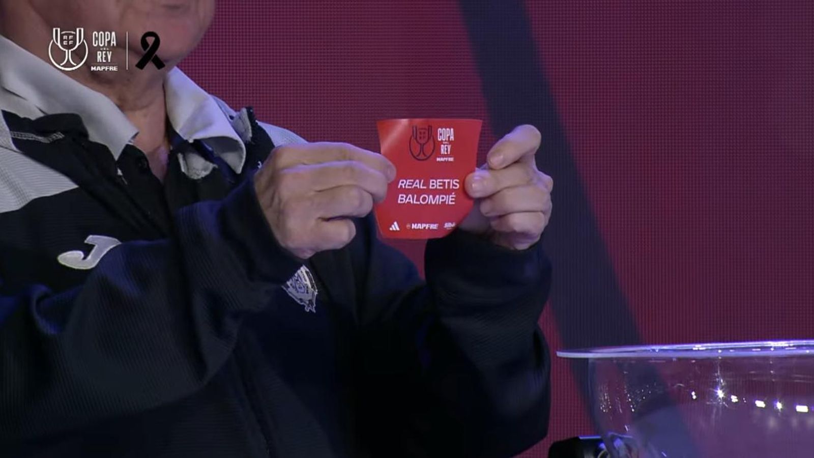 La bola del Betis en el sorteo