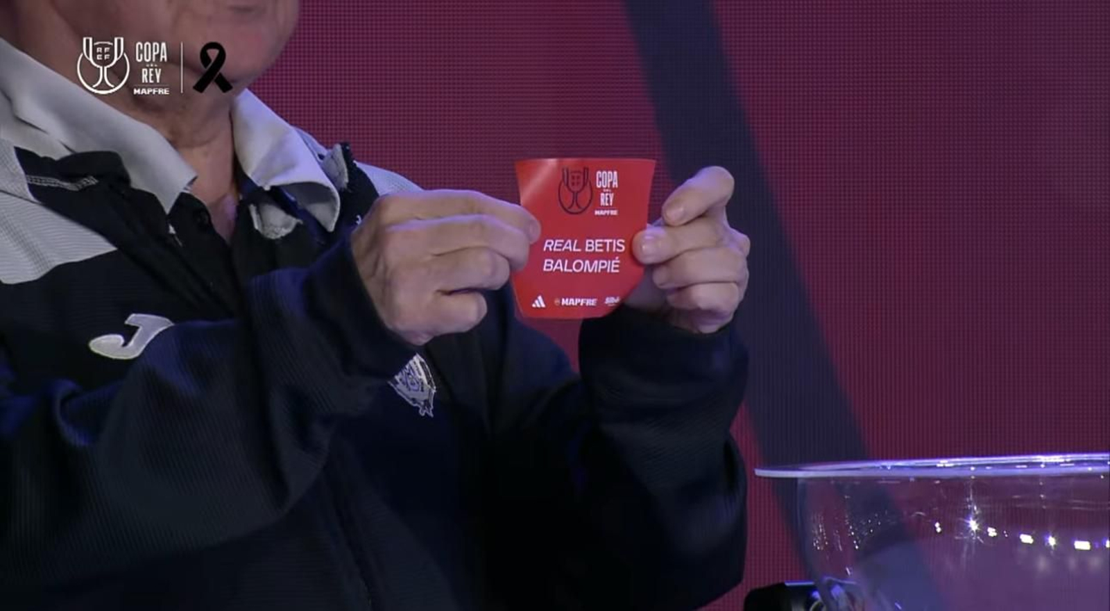 La bola del Betis en el sorteo