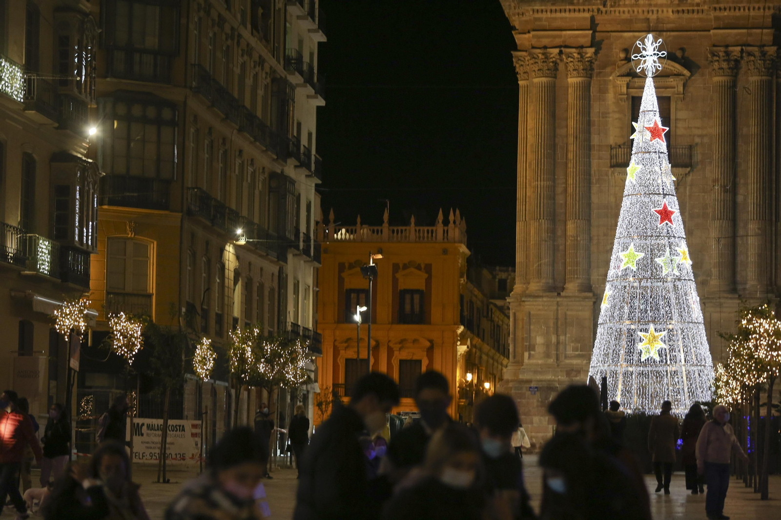 La inauguración de las luces de Navidad de Málaga